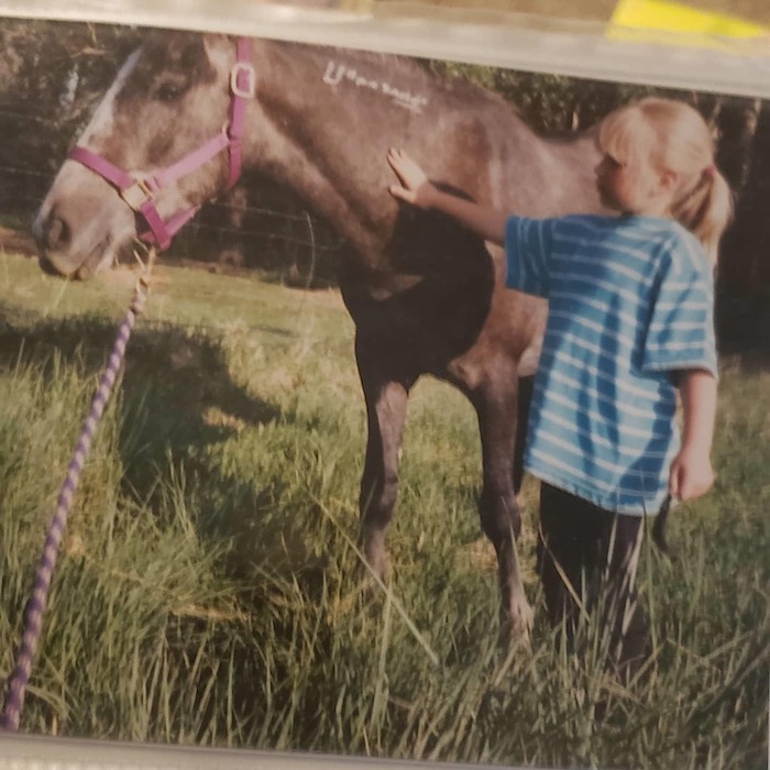Young Bree with a Horse